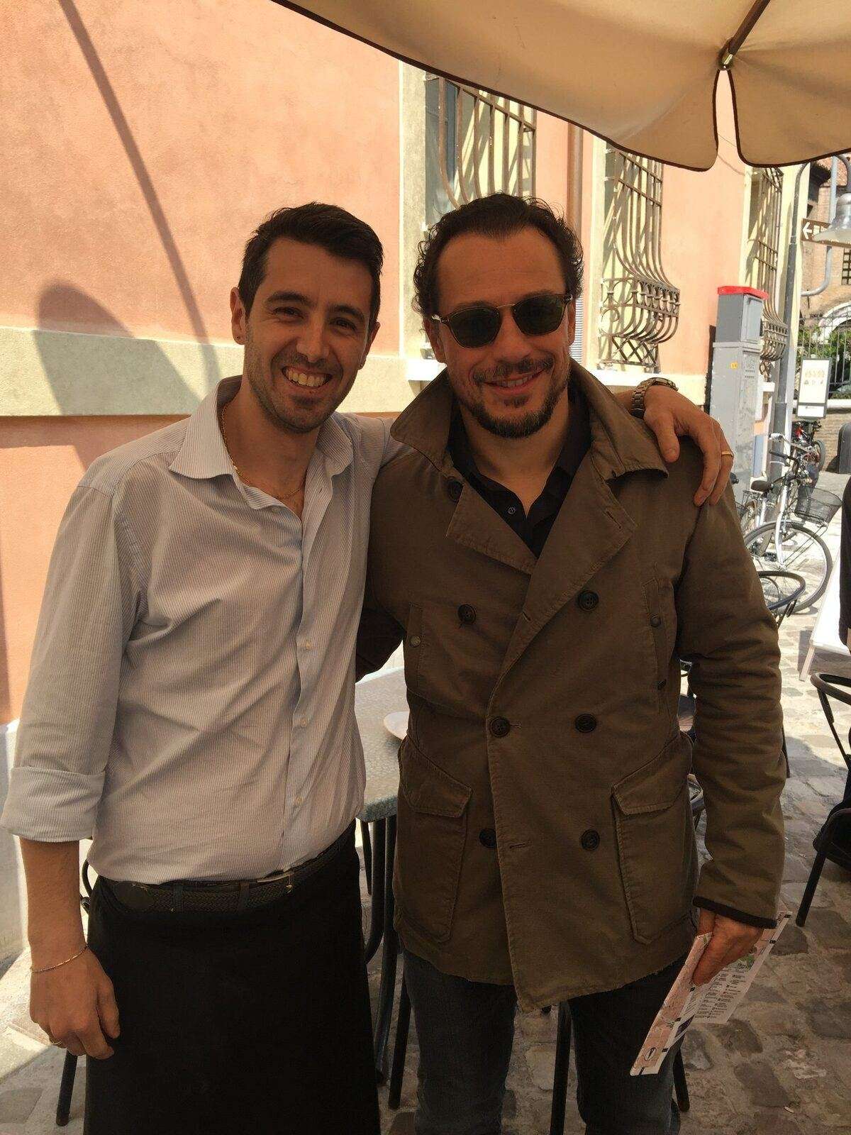 Stefano Accorsi en la Osteria dalla Zabariona